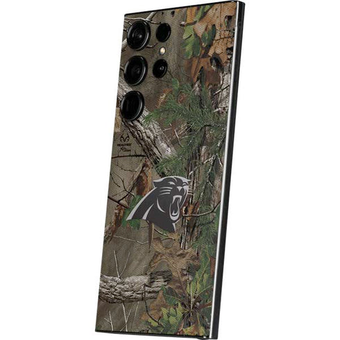 NFL Carolina Panthers Realtree Xtra Green Camo Galaxy S25 Ultra Skin